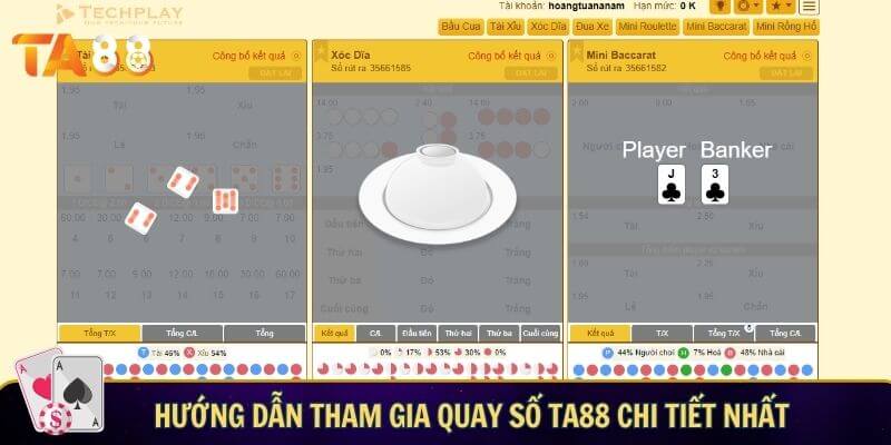 Quay số TA88 – Trải nghiệm vận may nhận ngay thưởng lớn Hướng dẫn tham gia quay số TA88 Chi tiết nhất