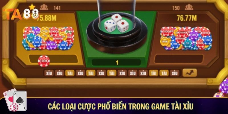 Tài Xỉu là gì? Giải mã sức hút của sân chơi Tài Xỉu TA88 Các loại cược phổ biến trong game tài xỉu