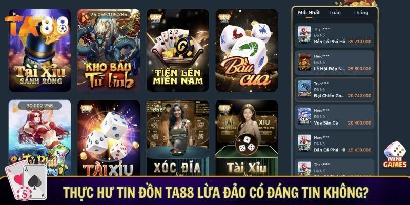 Thực hư tin đồn TA88 lừa đảo có đáng tin không?