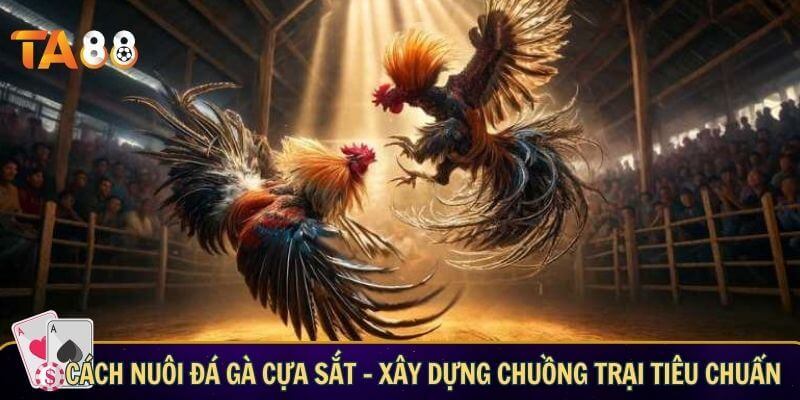 Cách nuôi đá gà cựa sắt chuẩn nhất cho mọi sư kê Cách nuôi đá gà cựa sắt - xây dựng chuồng trại tiêu chuẩn